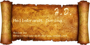 Hellebrandt Dorina névjegykártya