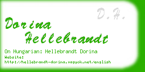 dorina hellebrandt business card